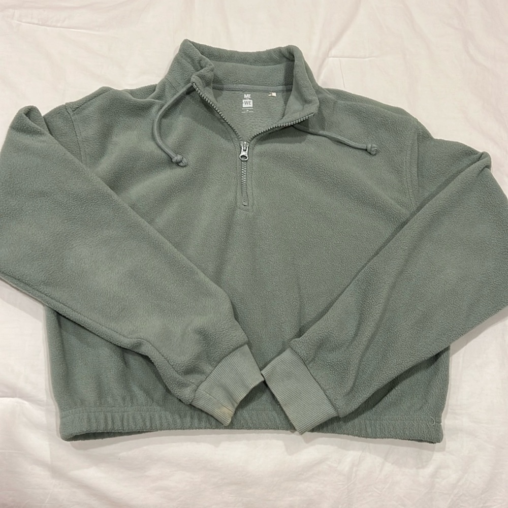 Pacsun Me to We green medium quarter zip sweatshirt